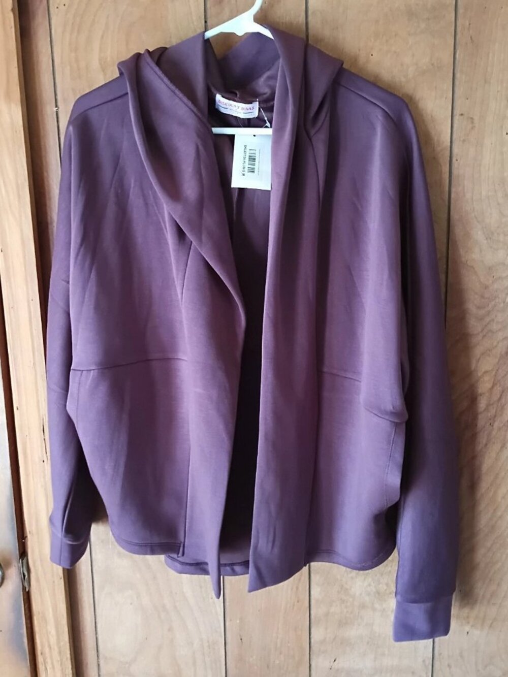 New w/ Tags Discount Divas Hooded Jacket S/M Mauve